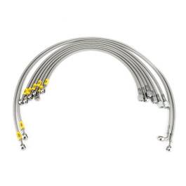 HEL Audi Quattro K-JET M12 Injectors / M8 Banjo Fittings 1980-1991 Fuel Injector Lines HEL Stainless Steel Braided