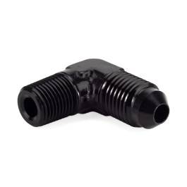 HEL AN4 Male to 1/8" NPT Male 90° Fixed Elbow Adapter HEL Aluminium