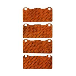 HEL Carbon Fibre Brake Pad Shims for Toyota GR Yaris 1.6 2020-on - 4-Piston Brakes with 356mm Discs - FRONT
