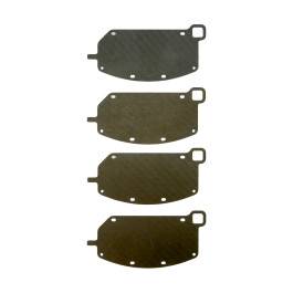 HEL Carbon Fibre Brake Pad Shims for Lamborghini Urus 2018-on - Carbon-Ceramic Brakes with 440mm Discs - FRONT