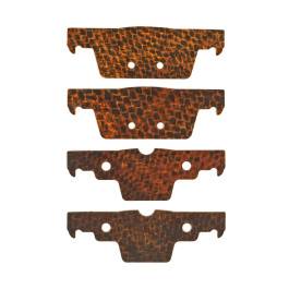 HEL Carbon Fibre Brake Pad Shims for Honda Civic Type R FL5 2022-on - REAR