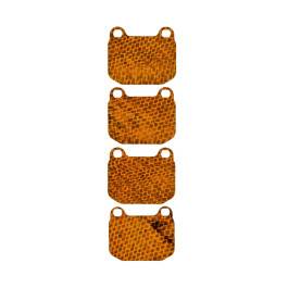 HEL Carbon Fibre Brake Pad Shims for KTM X-Bow 2.0 TFSI 2008-on - REAR