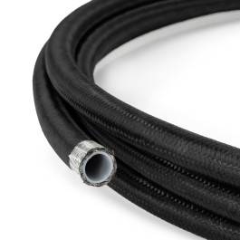HEL AN8 PTFE Black Nylon Braided Fuel Oil Hose Line