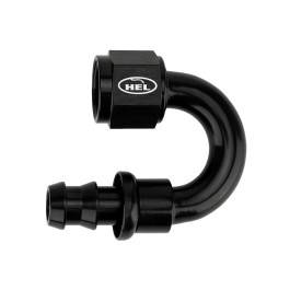 HEL AN8 180 Degree Push-Lock Swivel Hose End Fitting