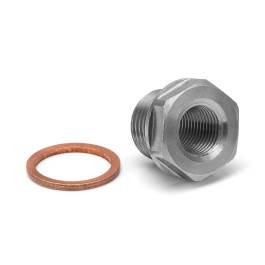 HEL HEL Stainless Steel M16 x 1.5 Port Plug with M10 x 1.00 Sensor Port