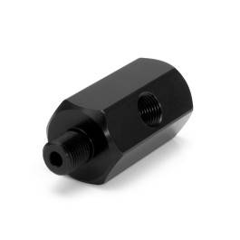 HEL HEL Aluminium 1/8" NPT Male to 1/8" NPT Female Straight Oil Pressure Adapter with 1/8" NPT Sensor Port (Long Version)