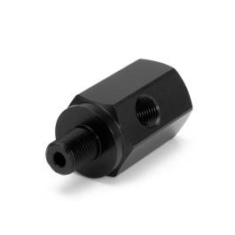 HEL HEL Aluminium 1/8" NPT Male to 1/8" NPT Female Straight Oil Pressure Adapter with 1/8" NPT Sensor Port (Short Version)