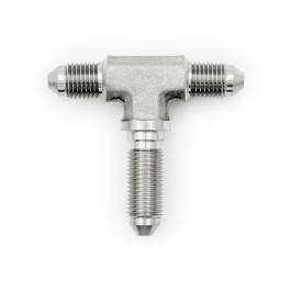 HEL HEL Stainless Steel -3 AN Male T-Piece Adapter with Bulkhead Fitting on the Leg