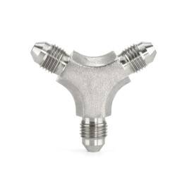 HEL HEL Stainless Steel -3 AN Male Y-Piece Adapter