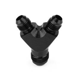 HEL HEL Aluminium -6 AN Male Y-Piece Adapter with -8 AN Male on the Leg
