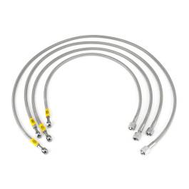 HEL Porsche 924 K-JET Late (M12 Threaded Injectors) Fuel Injector Lines HEL Stainless Steel Braided