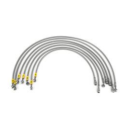 HEL Volkswagen Golf MK2 8V (M10 Injectors) Fuel Injector Lines HEL Stainless Steel Braided