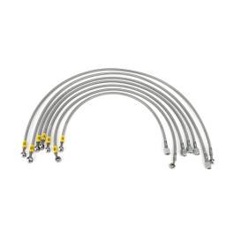 HEL Volkswagen Golf MK2 8V (M12 Injectors) Fuel Injector Lines HEL Stainless Steel Braided