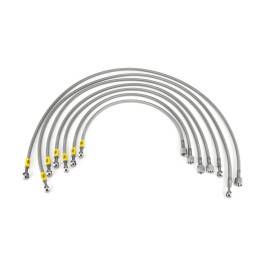 HEL Volkswagen Golf MK2 16V LHD (M12 Injectors) Fuel Injector Lines HEL Stainless Steel Braided